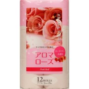 Fujieda Seishi, туалетная бумага двухслойная, аромат розы и малины, 12 рулонов х..