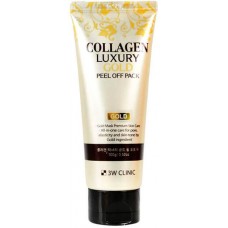 3W Clinic, Маска-пленка для лица Collagen&Luxury Gold  peel off pack, 100 гр