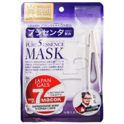 Japan Gals Маска для лица с плацентой Pure 5 Essential, 1 шт