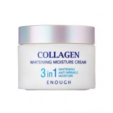 Enough Увлажняющий отбеливающий крем для лица с коллагеном 3 в 1 Collagen Whitening Moisture Cream 3 in 1, 50 мл