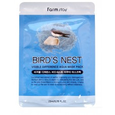 FarmStay Маска тканевая с экстрактом ласточкиного гнезда Visible Difference Bird's Nest Aqua Mask Pack, 23 мл х 10 шт
