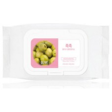 Holika Holika, Cалфетки для удаления макияжа Daily Fresh Olive Cleansing Tissue, 60 шт