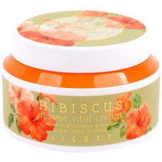 JIGOTT Крем антивозрастной с экстрактом гибискуса Hibiscus Flower Vital Cream, 100мл