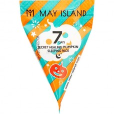 May Island Ночная маска для лица с экстрактом и маслом семян тыквы 7 Days Secret Healing Pumpkin Sleeping Pack, 1шт х 5г