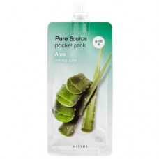 Missha Ночная маска с экстрактом алоэ Pure Source Pocket Pack Aloe, 10 мл