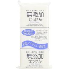 Мыло для взрослых и детей, Nihon, натуральное бездобавочное для всей семьи, 125 г, 3 шт