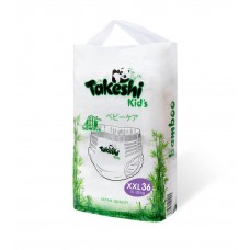Подгузники-трусики для детей бамбуковые Takeshi Kid's ХXL (15-28 кг) 36 шт 1/4