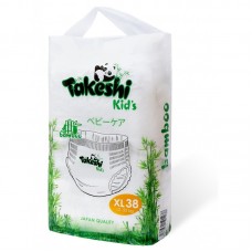 Подгузники-трусики для детей бамбуковые Takeshi Kid's XL (12-22 кг) 38 шт