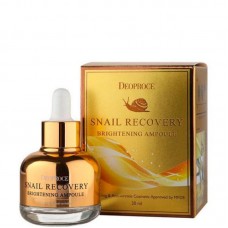 Deoproce Сыворотка для лица на основе муцина улитки Snail Recovery Brightening Ampoule, 30 мл