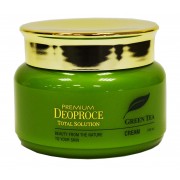 Deoproce Увлажняющий крем для лица с экстрактом зелёного чая Premium Green Tea T..