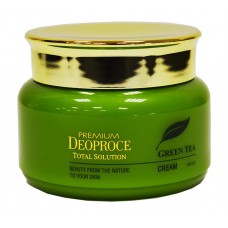 Deoproce Увлажняющий крем для лица с экстрактом зелёного чая Premium Green Tea Total Solution Cream, 100 мл