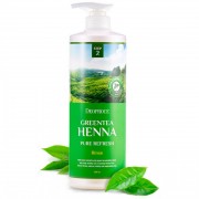 Deoproce Бальзам для волос с зеленым чаем и хной Greentea Henna Pure ReFresh Sha..