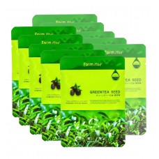 FarmStay Маска тканевая с экстрактом зеленого чая, 23 мл х10 шт