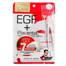 Japan Gals Placenta + Маска с плацентой и EGF фактором, 7 шт