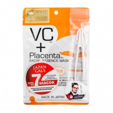 Japan Gals Placenta + Маска с плацентой и витамином C, 7 шт