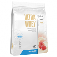Maxler Ultra Whey 450 грамм (bag) ((Strawberry Milkshake) вкус клубничный коктейль