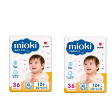 Набор 2 х Mioki трусики XL (12+ кг), 36 шт