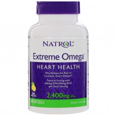 Natrol Extreme Omega капс., 60 шт., лимон
