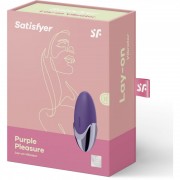 Satisfyer Фиолетовый вибромассажер Layons Purple Pleasure, силикон, 9.5 см, фиол..
