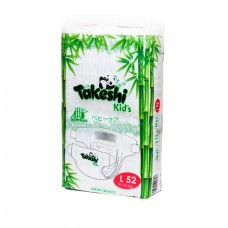 Подгузники для детей бамбуковые Takeshi Kid's L (9-14 кг) 52 шт