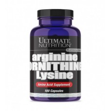 Ultimate Nutrition Аминокислоты ARGININE ORNITHINE LYSIN 100 капсул